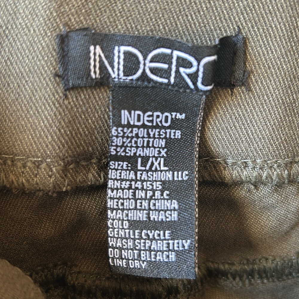 Indero pants. Stretch. Dark green. size L - Picture 8 of 9